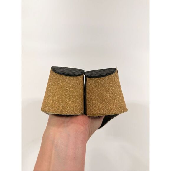 Lola Sabbia Eric Michael cork platform leather strappy sandal 38 - Picture 6 of 9